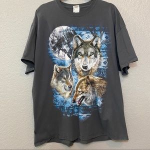 Men’s Vintage Wolf T-Shirt 2XL